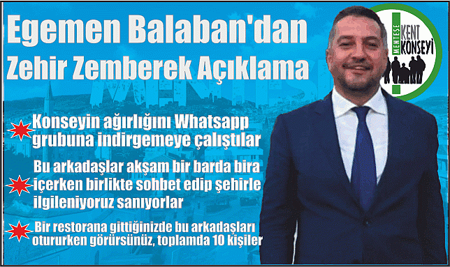 Egemen Balaban’dan Zehir Zemberek Açıklama